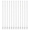 PATIKIL 12Ga x 5.9 Inch Stainless Steel Dispensing Needle Tips, 12Pcs Metal Glue Needle Tube Blunt Tips Luer Lock for Thick Glue Ink Lab, Silver...