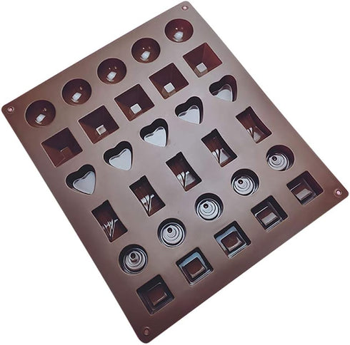 Happy Mothers Day Chocolate Mold Silicone Cake Pan Non-toxic Set of 2 for Baking, DIY Candy Choco Gifts Best Families Wishes (Shell)...