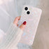 J.west Case Compatiable with iPhone 13 6.1 inch,Sparkly Opal Glitter Translucent Clear Soft TPU Slim Fit Protective Phone Cover Case for Women Gir...