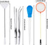 Fish Tank Cleaning Tools, 6 pcs Aquarium Cleaning Tools, Feeder Tools Kit, Aquarium Plants Cleaner, Algae Scraper for Glass Aquariums...