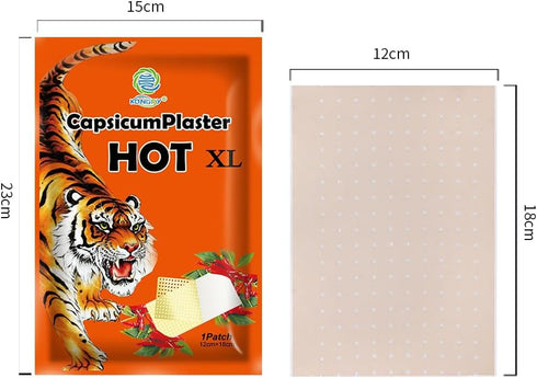 KONGDY Hot Capsicum Plaster Heat Patch Tiger Patches Neck Muscle Shoulders Body Muscle Herbal Plaster(20 pcs)...