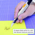 Utility Knife, DAT Series-X Portable Box Cutter, Fine Point Arts and Crafts Blade for Precision Cutting, with 10 Blade Pieces (White, 1 Cutter 10 ...