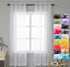 WPM White Sheer Curtains 58" Wide x 84" Long 2 Panels Livingroom Window Treatment Rod Pocket Sheer Voile for Bedroom, Kitchen, Childrens Room Full...