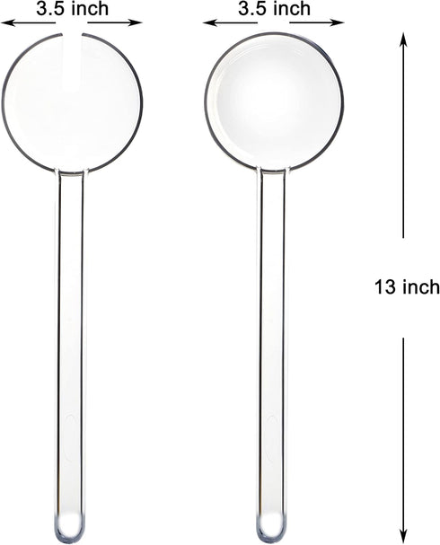 Youngever 4 Pieces 12.8 Inch Plastic Salad Servers, Set of 2...