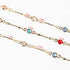 YOUBEIYEE 16.4 Feet Gold Plated Jewelry Chains Bulk Mixed Color Glass Bead Chains for Jewelry Making Women Necklace Anklet DIY Jewelry Supplies...