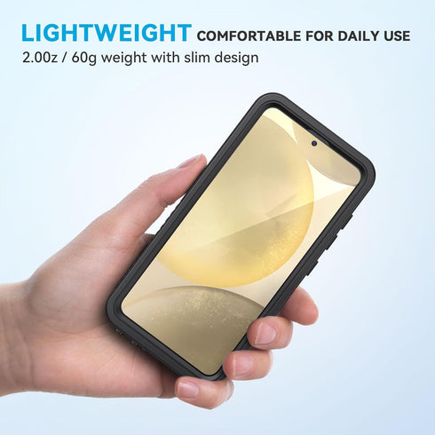 Lanhiem Magnetic for Samsung Galaxy S24+ Plus Case, IP68 Waterproof Dustproof Case with Built-in Screen Protector, Rugged Full Body Protective Cov...