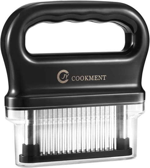 JY COOKMENT Meat Tenderizer with 48 Stainless Steel Ultra Sharp Needle Blades, Kitchen Cooking Tool Best for Tenderizing, BBQ, Marinade...