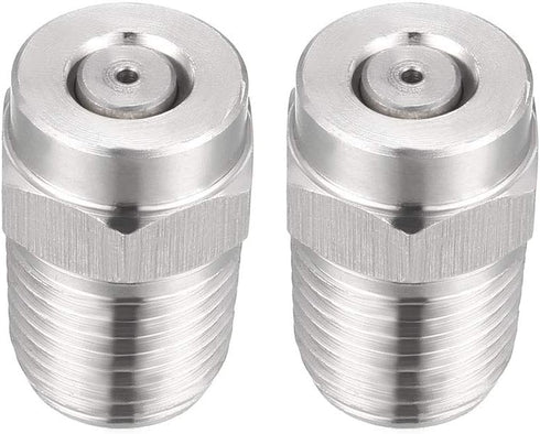 uxcell Pressure Washer Nozzle, 1/4NPT Thread Spray Tip, 2 Pcs (0 Degree, 1.2mm Orifice Diameter)...