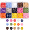 Round 2 Holes Craft Buttons, 1125Pcs 0.35 Inch(9mm) Sewing Buttons, 15 Colors Resin Buttons, for Sewing Children Sweater DIY Crafts Scrapbooking C...