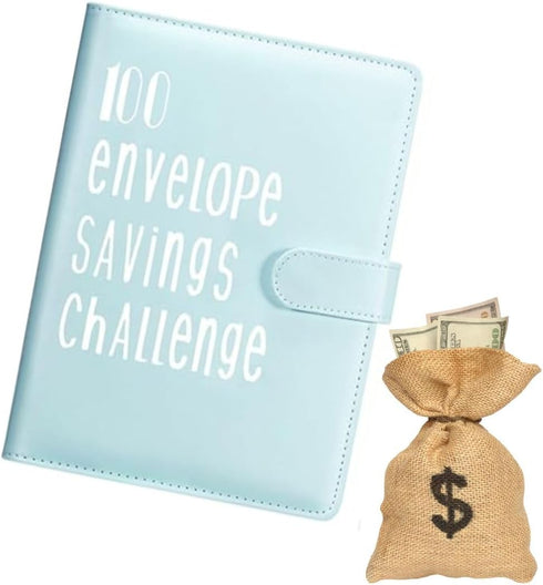 Flownwing 100 envelopes money saving challenge Envelope Savings Challenge Budget Binder Book with Cash Envelopes - Money Saving Binder for Finance...