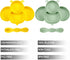 PandaEar 2 Pack Silicone Suction Plates for Baby, Divided Unbreakable Toddler Plate with 2 Pack Spoons for Self Feeding, Babies Utensils Feeding S...