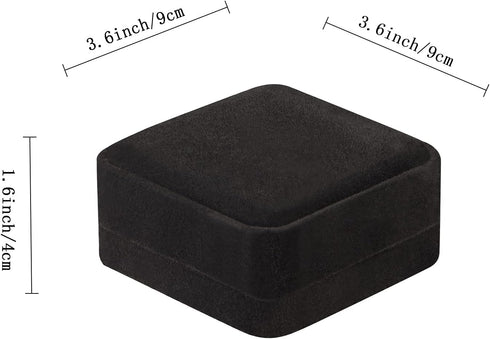 LETURE 2 Pieces Classic Velvet Bracelet Bangle Gift Box, Jewelry Box Bracelets Display Storage Case for Gift, Wedding, Engagement, Proposal, Birth...