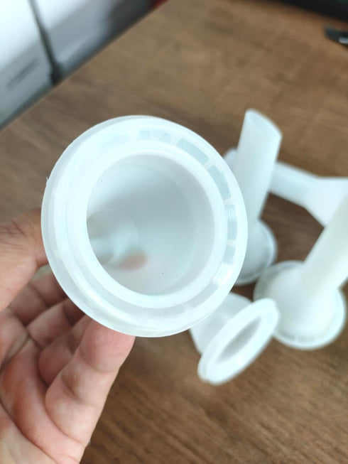 ANZHUO Sealant nozzle for sausage caulking gun, durable epoxy piston sealant nozzle, reusable sealant nozzle, and replacement consumables for caul...