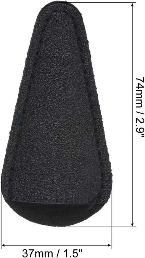 PATIKIL 2.9"x1.5" PU Leather Scissors Sheath, 3 Pack Scissors Cover Protector Portable Collect Bags for Eyebrow Trimming Beauty Tool Protection, B...