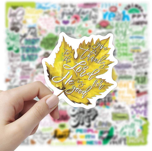 Inspirational Slogan Positive Energy Stickers 100 Pcs Trendy Style Stickers Laptop Stickers Pack Cool Sticker for Pad MacBook Car Snowboard Bicycl...