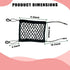 1 PC Car Front Seat Pet Barrier Net, 11.4 x 10.2 Dog Anti-Falling Retractable Elastic Protector, Doublelayer Thick Mesh Ventilable Visible Safety ...