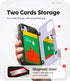 GOOSPERY iPhone 12 Mini Wallet Case with Card Holder, Protective Dual Layer Bumper Phone Case - Purple...