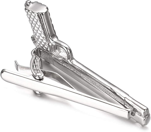 Yoursfs Novelty Firearms Tie Clips for Men Gun Rifle Pistol Tie Clip Bar Unique Gold Silver Tie Pins Cool Men's Fashion Jewelry...