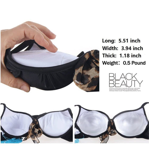 Silicone Breast Inserts - Waterproof Enhancer Clear Gel Push Up Bra Inserts for Swimsuits & Bikini...