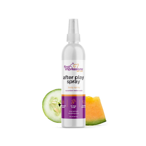 First Impressions Dog Cologne Spray - A Sniff-Worthy Cucumber Melon Scented Dog Deodorizing Spray - Body Freshness for Dogs & Cats - A Purr-fectly...