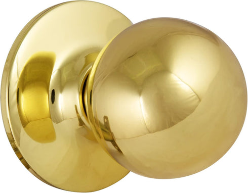 Design House 782912 Ball Passage Hall and Closet Door Knob, Polished Brass...