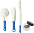 3 Pcs Decanter Cleaner Set Flexible Wine Bottle Cleaning Brush with Decanter Cleaning Balls,Scourer Cleaning Tools for Glasses Goblets Cups Champa...