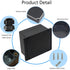 Junction Box IP65 Waterproof ABS Plastic Electrical Project Case Power Junction Boxes, Project Box with Fixed Ear Black 6.30x6.30x3.54 inch (160 x...