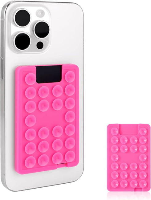 Sticky Phone Case Mount, Reusable Suction Cup Phone Case Holder Suction Phone Case Adhesive Phone Case Mount Mat Mobile Holder Accessory for Selfi...