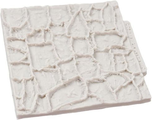 Rock Texture Silicone Lace Mold Brick Wall Texture Fondant Molds Stone Texture Mold for Cake Decoration Cupcake Topper Chocolate Candy Polymer Cla...