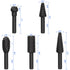 OIIKI 5 PCS Woodworking Twist Drill Bits, Wood Carving File Rasp Drill Bit, with 1/4" Shank Tool Rasp Chisel Shaped Rotating Embossed Grinding Hea...
