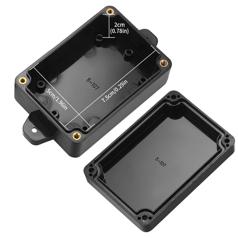 Project Box, 4pcs Junction Boxes, IP65 Waterproof Electrical Boxes, ABS Plastic Dustproof Electrical Project Case Power Junction Boxes with Fixed ...
