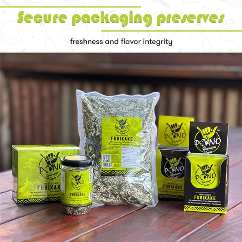 Pono Hawaiian Nori Komi Furikake Rice Seasoning - Gluten-Free and Non-GMO - Multi-Purpose Rice Seasoning – Free from Preservatives and Artificial ...