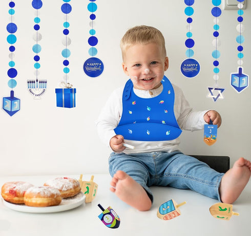 The Dreidel Company Hanukkah Baby Bib...