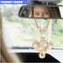 Bling Elephant Diamond Car Mirror Interior Hanging Ornament, Lucky Crystal Rhinestone Pendant Car Rear View Mirror Charm, Car Accessories for Wome...