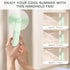 Nezylaf Handheld Mini Fan?Portable Small Pocket Fan?Rechargeable Personal Fan with Power Bank 2000mAh, Travel Essentials for Women...