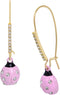 Betsey Johnson Womens Ladybug Dangle Earrings...
