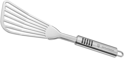 Stainless Steel Fish Spatula with 1.2mm Thick Blade - Multipurpose Turner for Fish, Eggs, Meat, and Dumplings - Perfect for Grilling, Frying, and ...