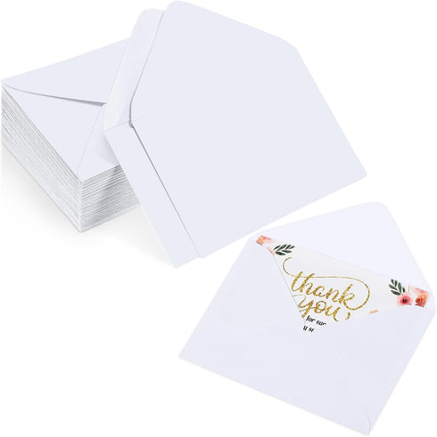 Yahenda 200 Count Mini Gift Card Envelopes Bulk Wedding Pocket Small Paper Envelopes Gift Card Sleeves Greeting Business Card Envelopes Tiny Envel...