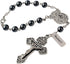 Saint Michael Evil Protection One Decade Catholic Rosary for Car or Truck Rearview Mirror (Anti-Silver Car Rosary)...