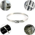 Stainless Steel Cable Ties, Tiberham 100 Pcs 7.9 Inches Heavy Duty Self-Locking Cable Zip Ties, Multi-Purpose Metal Exhaust Wrap Locking Ties for ...