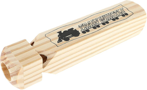 Train Whistle Noisemakers 4 Tone Solid Wooden Train Whistle Noisemakers Train Toy Slide Whistle Noisemakers for Adults Birthday Party Favors Carni...