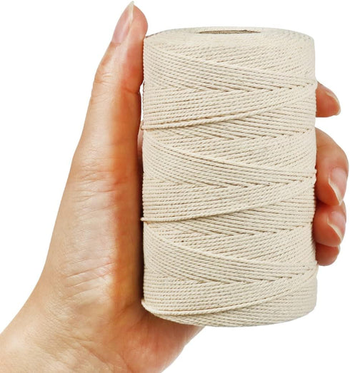 Tenn Well Cooking Twine, 3Ply 656Feet 1mm Food Safe Cotton Kitchen String Butchers Twine for Roasting, Trussing Turkey, Tying Meat, Making Sausage...