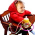 Toy Safety Straps 4PK Stretchable Silicone Pacifier Clips Baby Toddler Teether Bottle Harness Straps for Strollers,High Chair,Shopping Cart,Cribs,...