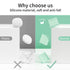 2Pack Silicone Retainer Case, Soft Cute Retainer Bag, Aligner Case with Vent Holes, Compatible with Invisalign, Mouth Guard Case, Green...