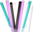 Dakoufish 9" Wide Mouth Reusable Plastic Replacement Drinking Straws for Milkshake,Smoothie Set of 8 with Cleaning Brush (9inch?4color)...