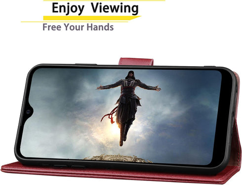 SUANPOT for Samsung Galaxy A02S with RFID Blocking Leather Wallet case Credit Card Holder, Flip Folio Book Phone case Shockproof Cover for Women M...