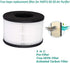 BS-03 HEPA Air Filter Replacement Filter,3-in-1 True HEPA Filter Compatible with PARTU BS-03 HEPA Air Purifier Part U, 1-Pack...