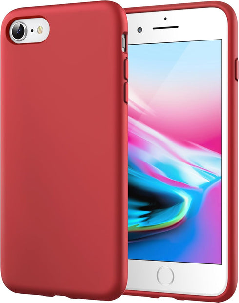 JETech Silicone Case for iPhone SE 3/2 (2022/2020 Edition), iPhone 8 and iPhone 7, 4.7-Inch, Silky-Soft Touch Full-Body Protective Case, Shockproo...