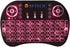 BFTECH Tricolor Mini Wireless Touch Keyboard Handheld Remote, Touchpad Mouse Combo, 3 Color LED Backlit Remote Control for Android TV Box, PS3 Xbo...