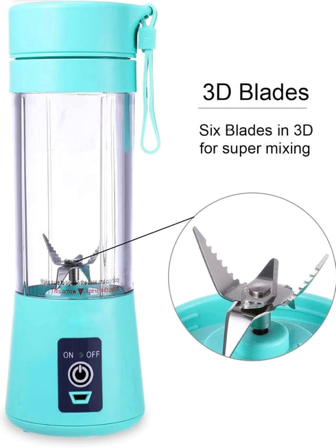 Portable Blender for Shakes and Smoothies, Personal Blender, Travel Lid for Kitchen, Office, Travel, Picnic, Gym & Travel, Personal Size Blenders ...